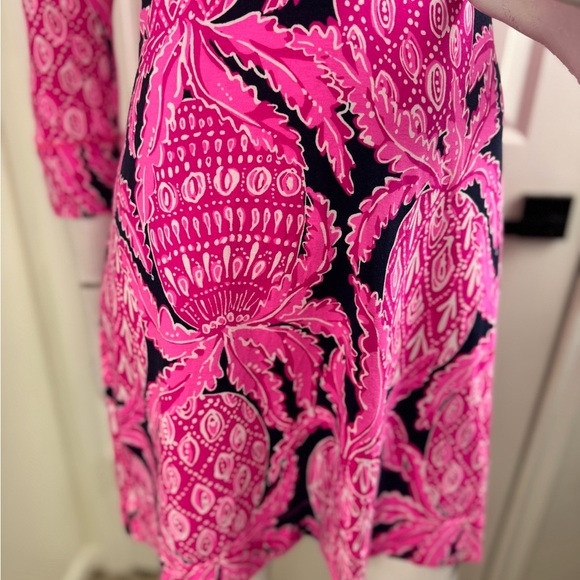 Lilly Pulitzer Sophie Dress Stretch Coco Safari Pineapple Print Size Small. - Picture 5 of 12